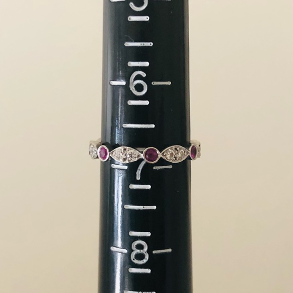 Tiffany & Co. Platinum Pink Sapphires and Diamonds - Picture 9 of 11